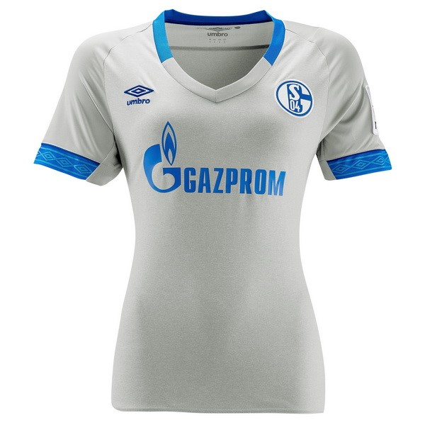 Camiseta Schalke 04 Segunda equipo Mujer 2018-19 Gris